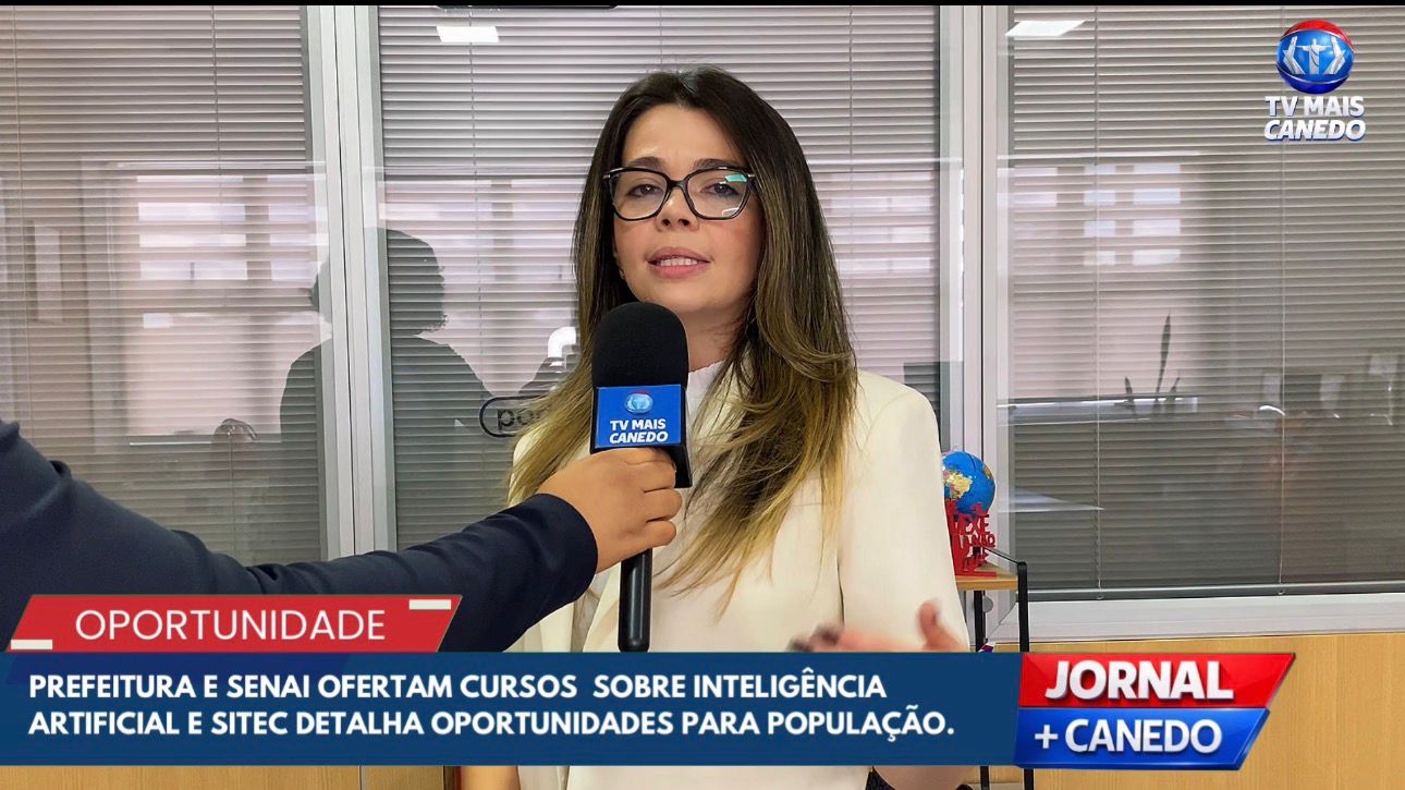 Prefeitura e SENAI ofertam cursos sobre inteligência artificial e SITEC detalha oportunidades para população.