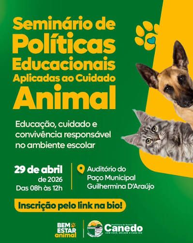 Seminário em Senador Canedo aborda educação e cuidado animal nas escolas