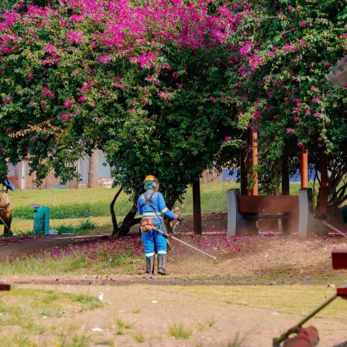 Serviços de roçagem e capina avançam em bairros de Senador Canedo