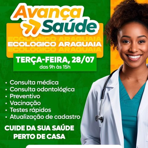 Programa Avança Saúde leva atendimentos gratuitos ao Residencial Ecológico Araguaia