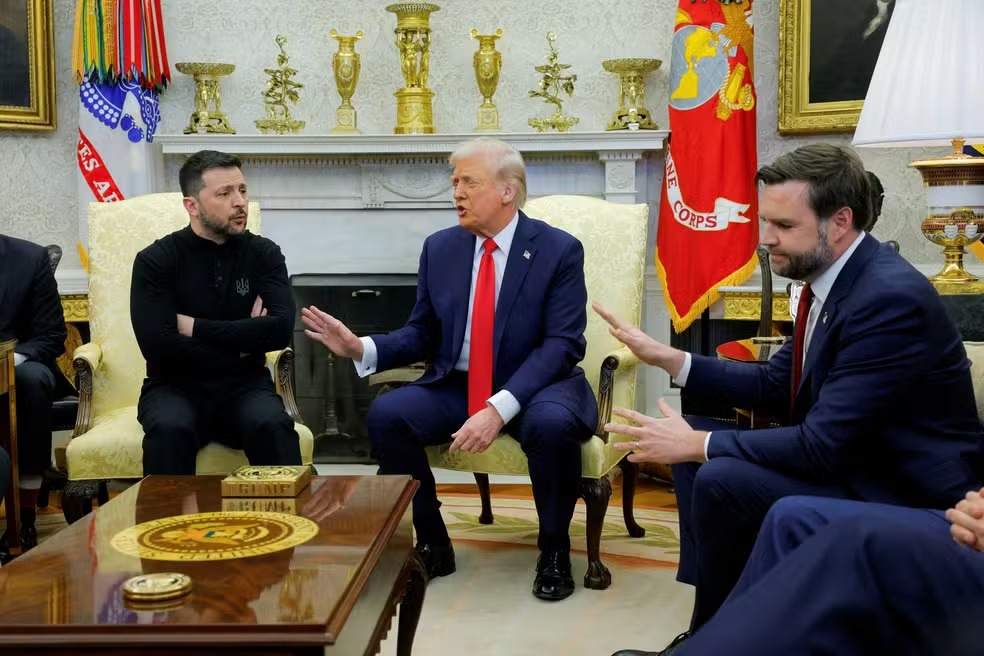 Tensão na Casa Branca: Trump e Zelensky Batem Boca Sobre Guerra na Ucrânia