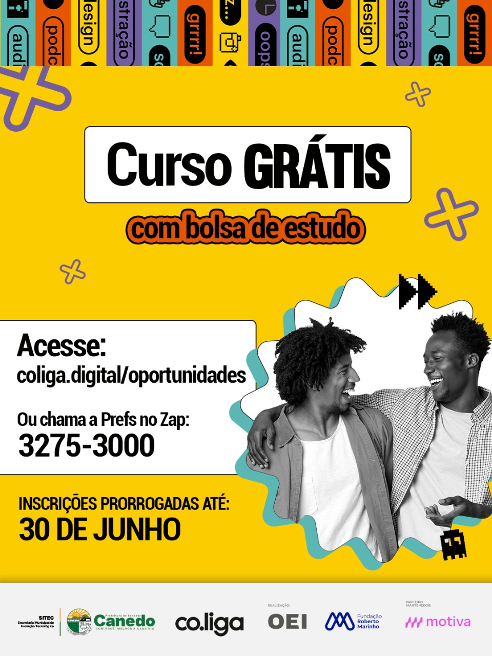 Prefeitura de Senador Canedo prorroga inscrições para edital cultural com bolsa para jovens de 18 a 29 anos