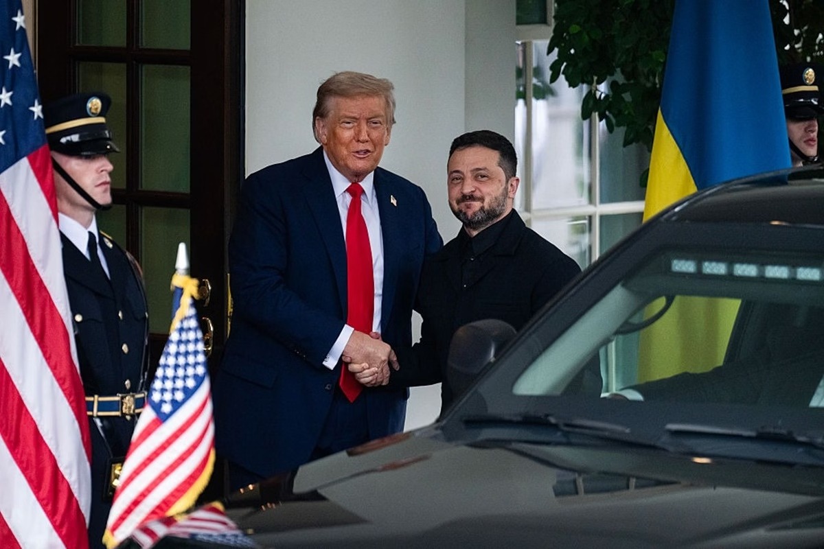 Trump fala em “chance razoável” de paz na Ucrânia após encontro com Zelensky na Casa Branca