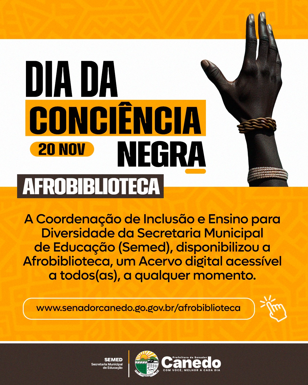 Afrobiblioteca reforça diversidade e amplia acesso à cultura afro-brasileira em Senador Canedo