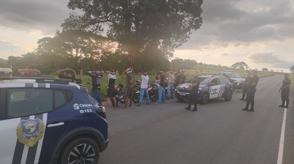 Integração entre forças de segurança resulta na apreensão de motocicletas em Senador Canedo