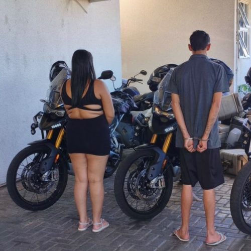 Casal que furtou capacete é preso após tentar vender item na internet, em Goiânia